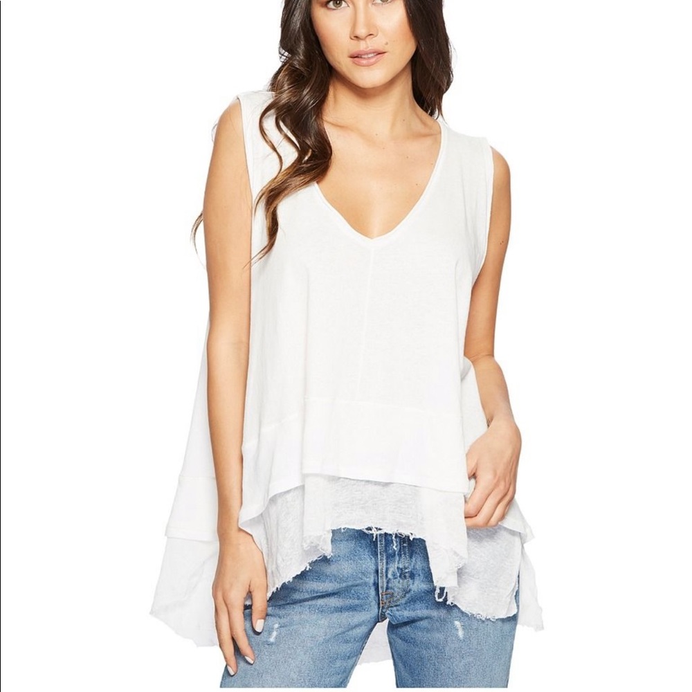 We the Free White Peachy Tee